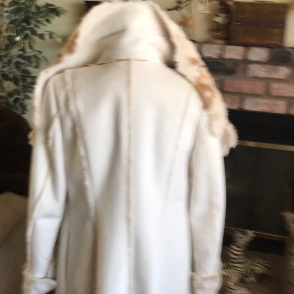 Midnight Velvet Goldie Suede & Faux Fur Coat - Picture 6 of 8